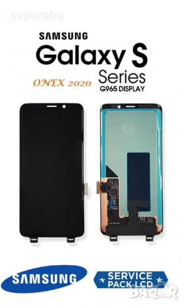 Нов 100% Оригинален LCD Дисплей + Тъч скрийн за Samsung Galaxy S9 Plus SM-G965 2018 Черен, снимка 1