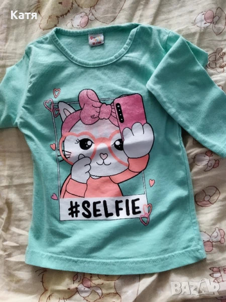 детска блуза за момиче с дълъг ръкав, снимка 1