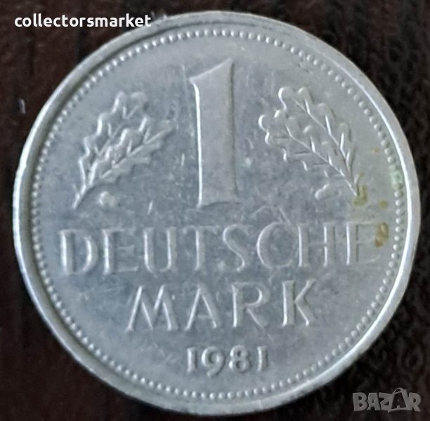 1 марка 1981 J, ФР Германия, снимка 1