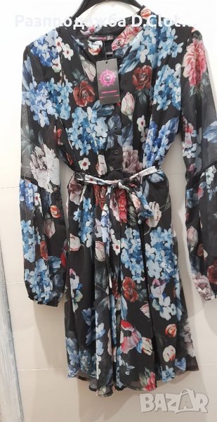 Флорална рокля S/M, снимка 1