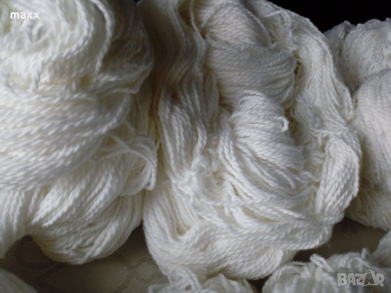 Прежда бяла чилета - 700 гр, снимка 1