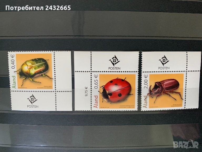 38. Ааланд 2006 = “ Фауна. Насекоми. Бръмбари”,**,MNH., снимка 1