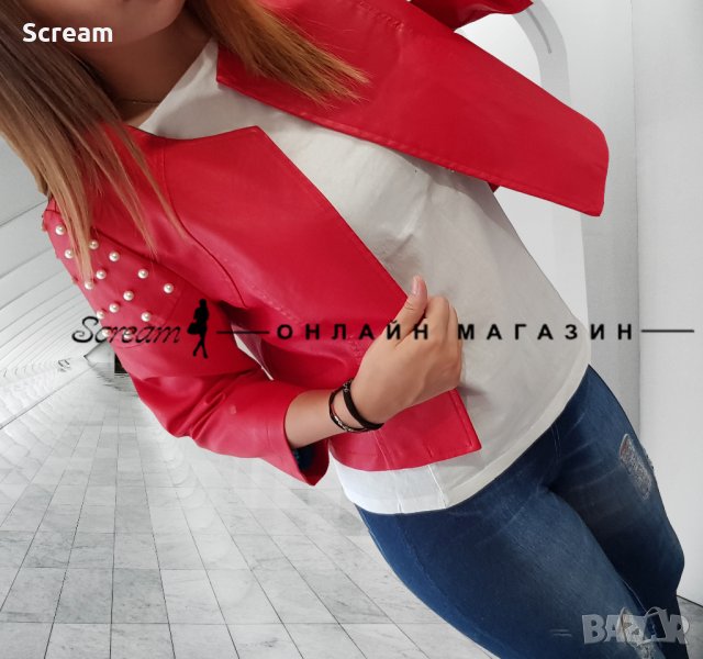 Дамско кожено яке, снимка 1