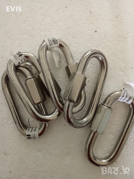 Карабинери с гайка от неръждаема стомана - различни размери 
, снимка 1