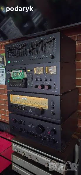 🔥 Винтидж Аудио Перла – Пълен Sansui Флагмански Сет: AU-717, TU-717, SC-5330, SE-7 + SR-717 с Stant, снимка 1