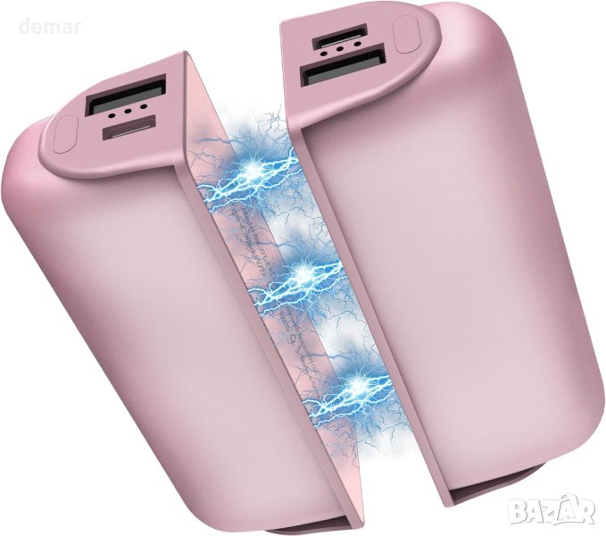 Акумулаторни нагреватели за ръце 2 бр., розови, снимка 1