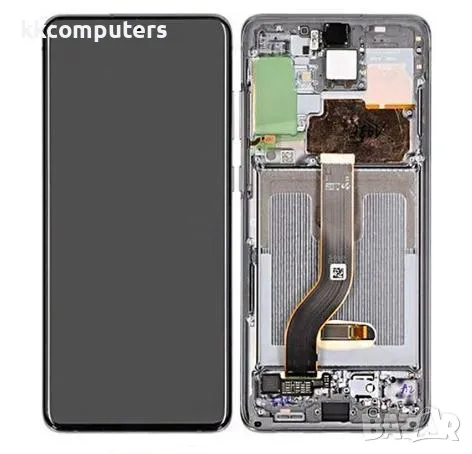 LCD Дисплей за Samsung SM-G985F / G986F S20 Plus 4G/5G 2020 / GH82-31441E + Тъч скрийн + рамка / Гра, снимка 1