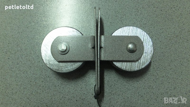 Метални макари с метална планка (2 бр. комплект), снимка 1