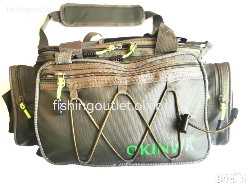 Прoфесионална водоустойчива риболовна спининг чанта Okinwa L117, снимка 1