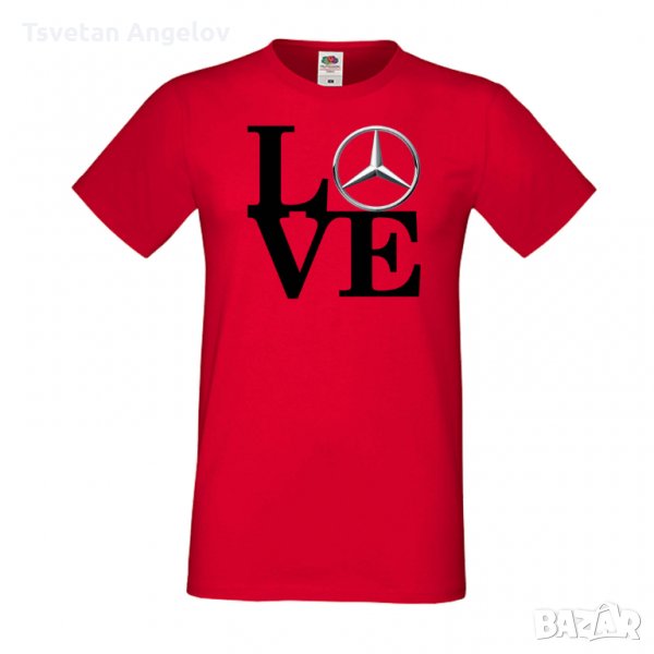 Мъжка тениска Mercedes LOVE, снимка 1