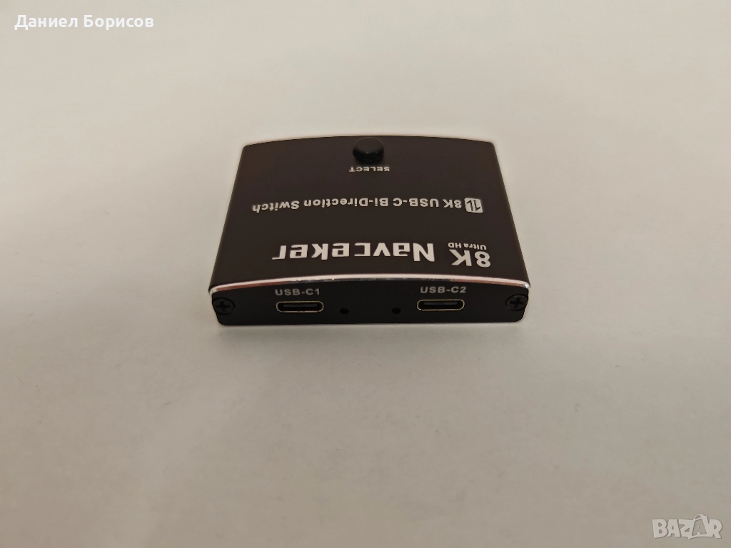 8K USB-C Bi-Direction Switch (1x2/2x1), Thunderbolt 4 и 100W PD, снимка 1