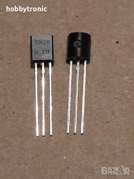 S9018 NPN транзистор FM/VHF, 1100MHz, TO92, снимка 1