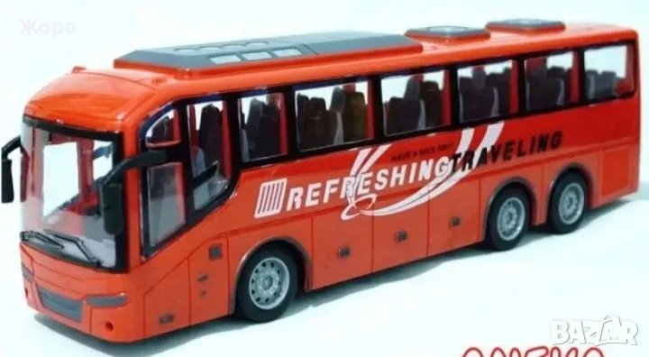 ДЕТСКИ ПОЛИЦЕЙСКИ АВТОБУС ,ЗВУК И СВЕТЛИНА С ДИСТАНЦИОННО УПРАВЛЕНИЕ 121133-2, снимка 1