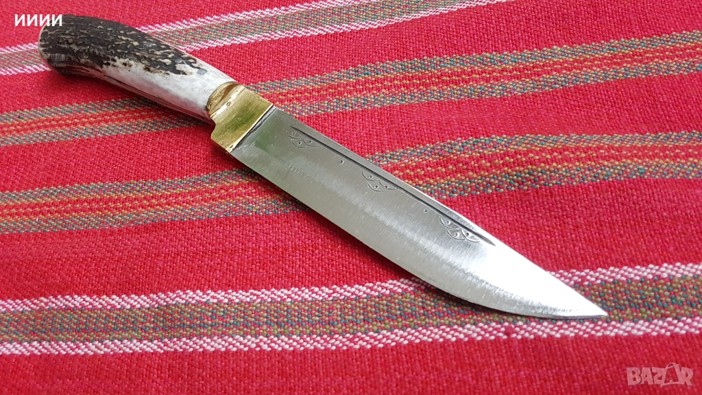 Ловен нож рог, снимка 1