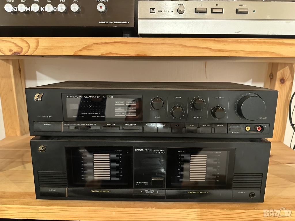 усилвател и предусилвател "SANSUI C1000,B1000", снимка 1