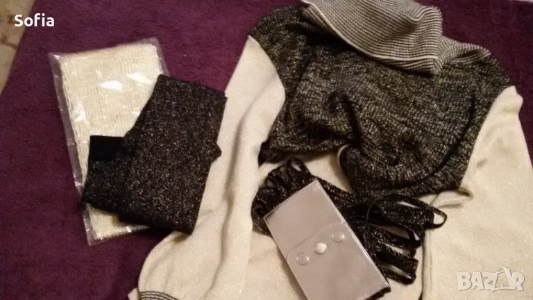 Комплект ARTISTIC рокля с колан и клин финно маш.плетиво, снимка 1