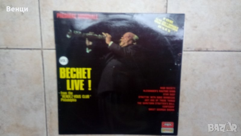 Грамофонна плоча  BECHET LIVE  LP., снимка 1