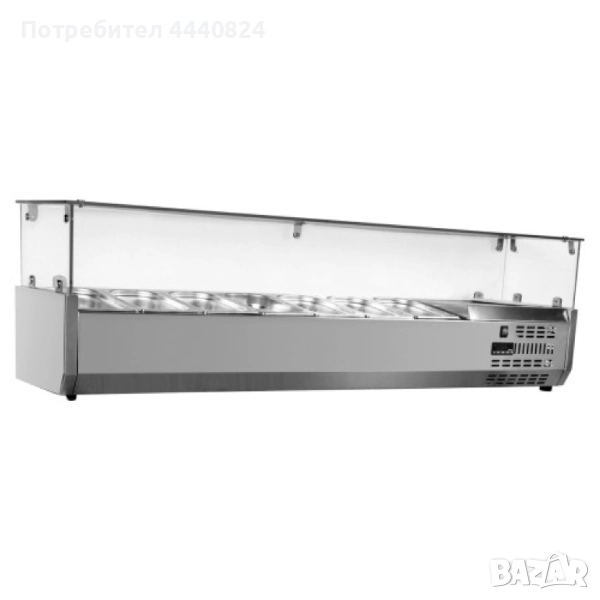 Професионална хладилна витрина за 4 GN 1/4 тави, снимка 1