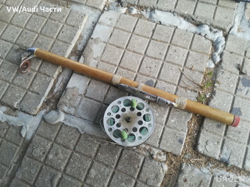 Стара въдица с макара, снимка 1