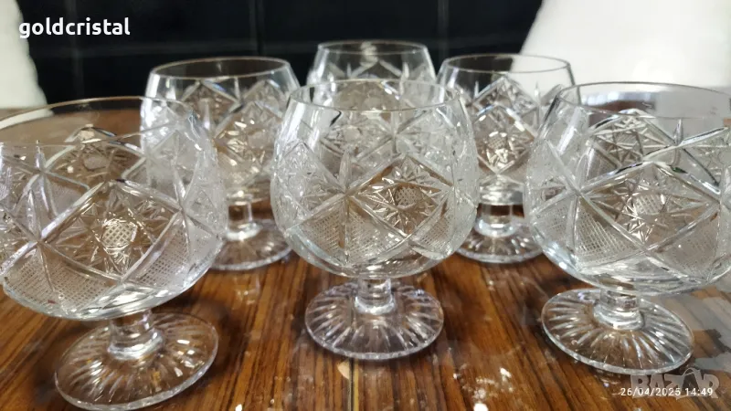кристални чаши за коняк , снимка 1