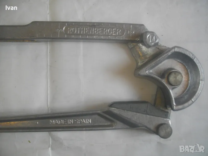 ROTHENBERGER 14мм НОВ РЪЧЕН ТРЪБОГИБ УРЕД ЗА ОГЪВАНЕ НА ТРЪБИ С ДИАМЕТЪР ф14мм Made in SPAIN ПРОФИ, снимка 1