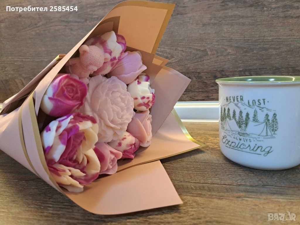 Букети от соеви свещи с разнообразни аромати💐, снимка 1