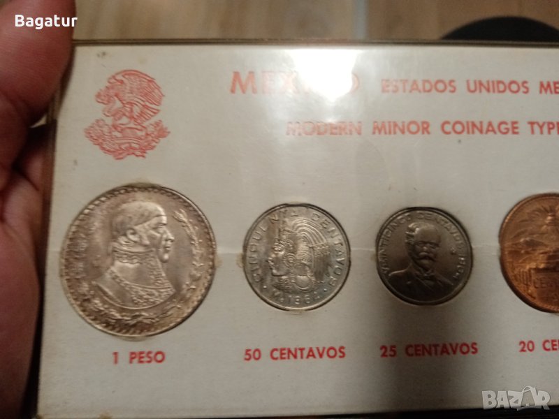 Сребро монети Мексико , недокосвани, лот1964, снимка 1
