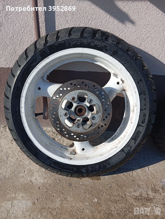 Задна гума с джанта и спирачен диск, снимка 1