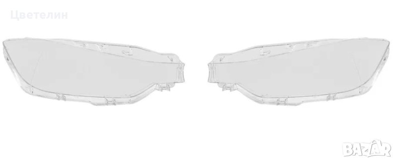 Комплект Стъкла за фар фарове BMW F30 F31 фейслифт ляво и дясно stykla, снимка 1