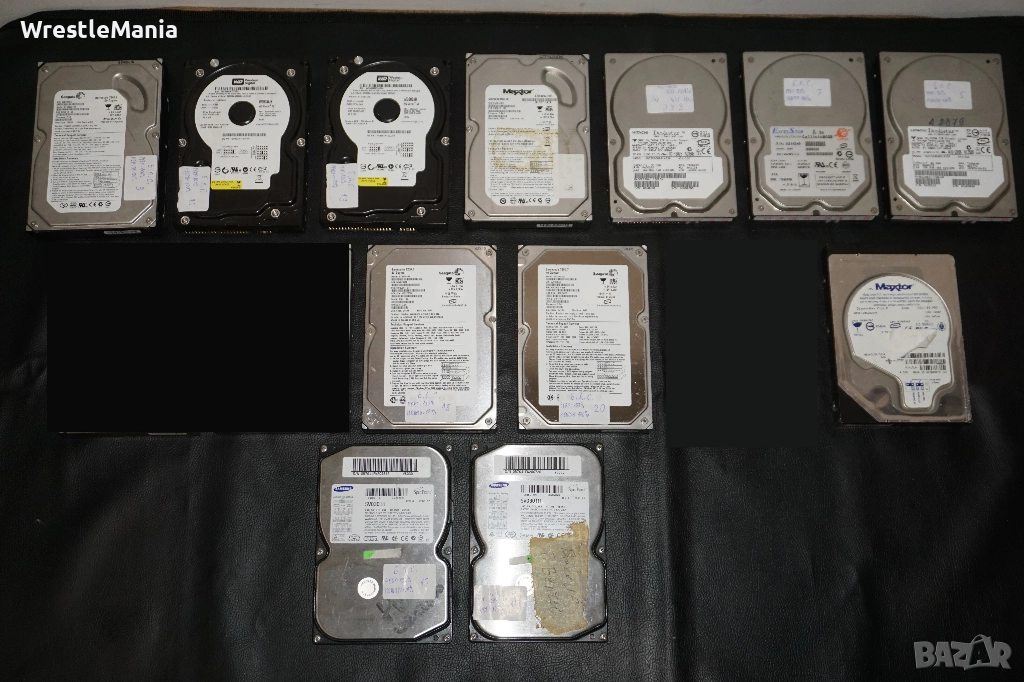 12 броя Тествани и Работещи Хард Дискове ATA 160GB/80GB/40GB/30GB, снимка 1