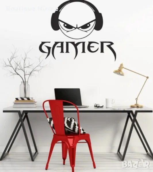 Стикер за стена"Gamer"  , снимка 1