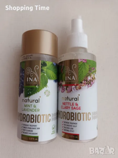 НОВ комплект  Хидробиотик за коса и за грижа срещу акне Ina Essentials, снимка 1