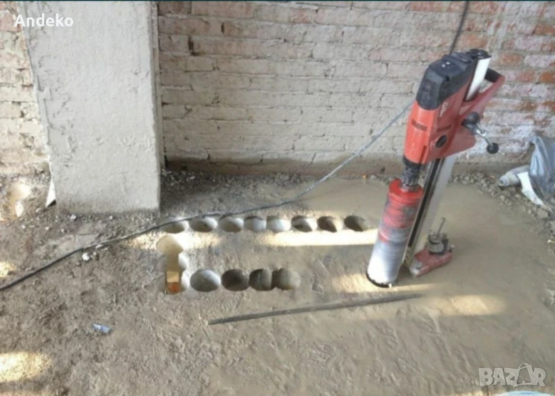 Диамантено пробиване, пробиване на отвори в бетон., снимка 1