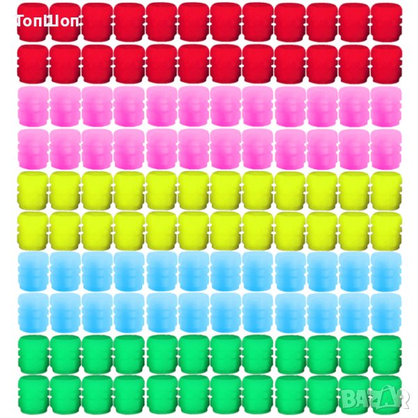 Светещи капачки за вентили на коли, мотори и колела - 5 цвята, снимка 1