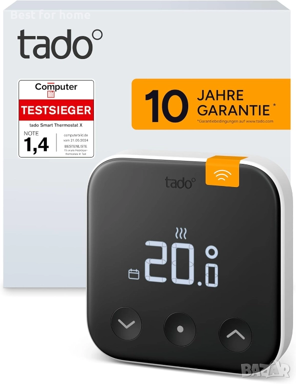 Безжичен, интелигентен терморегулатор tado X,смарт управление на отоплението, снимка 1