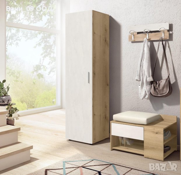 Шкаф за обувки+закачалка за якета и палта, снимка 1
