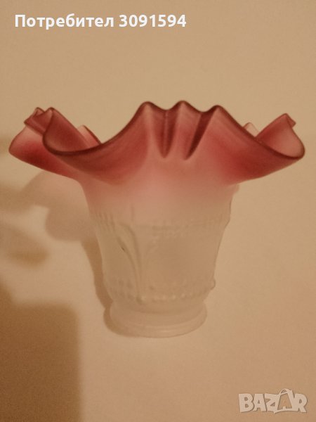 Винтидж абажур от стъкло в стил ар нуво, снимка 1