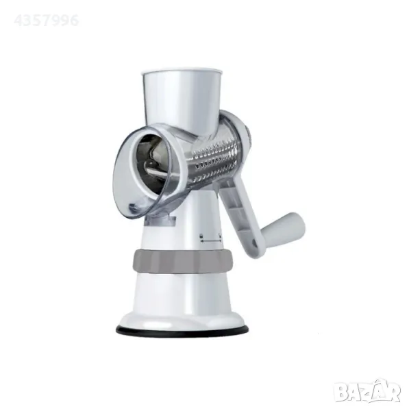 Мултифункционално ренде, За храни, 3 приставки, Бял , снимка 1