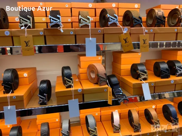  колани от естествена кожа в кутия louis vuitton 