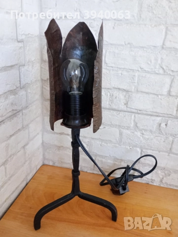 Стар полилей от ковано желязо еденичен колекция, снимка 13 - Лампи за таван - 43952225