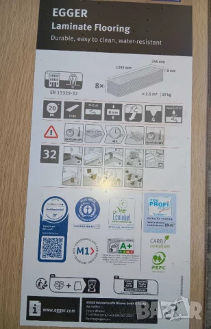 Продавам пакет ламинат, снимка 2 - Ламиниран паркет и подложки - 48091972