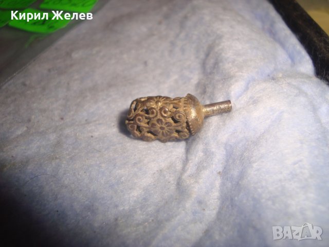 ВЪЗРОЖДЕНСКО УКРАШЕНИЕ РЯДКА РЪЧНА МАЙСТОРСКА АЖУРНА ИЗРАБОТКА САЧАН МЕД НАКИТ за НОСИЯ 28520, снимка 5 - Антикварни и старинни предмети - 37199184