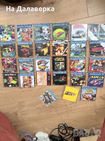 Sega Dreamcast Crystal Orange – комплект с 4 джойстика и Memory карта, снимка 12 - Други игри и конзоли - 52434933