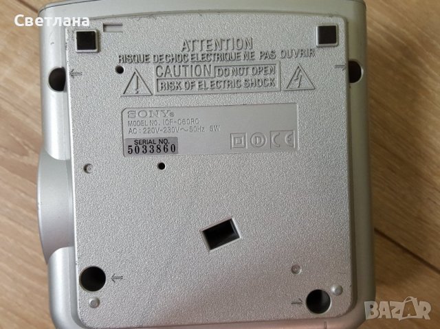 Радио часовник Sony icf-c60cr, снимка 6 - Радиокасетофони, транзистори - 38494184