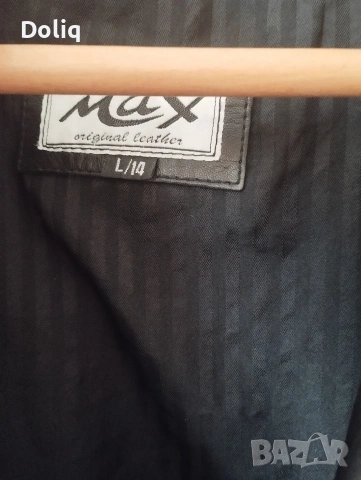 Дамско яке от естествена кожа Max, снимка 3 - Якета - 53150206