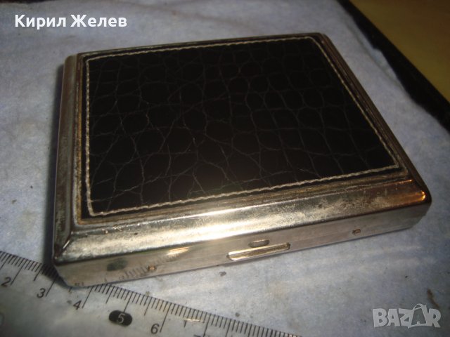 СТИЛНА ВИНТИДЖ СРЕБРИСТА РЕТРО СТИЛ ТАБАКЕРА 32192, снимка 8 - Табакери - 38288950
