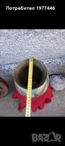 антикварна голяма медна  ваза , снимка 3 - Вази - 43938309