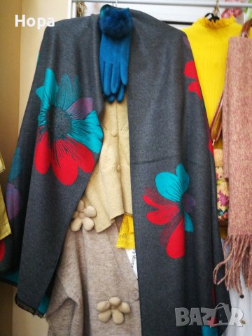 Дамски шалове Кашмир , снимка 4 - Ръкавици - 26915193