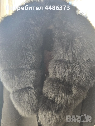 вълнено палто с лисица, снимка 10 - Палта, манта - 52923972