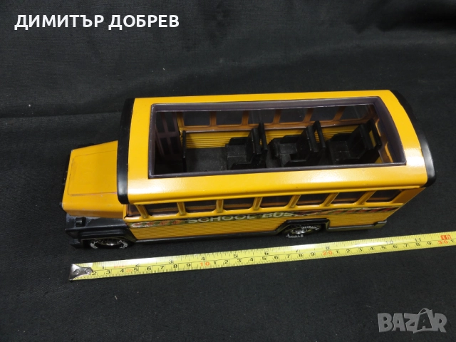 СТАРА РЕТРО МЕТАЛНА ИГРАЧКА УЧИЛИЩЕН АВТОБУС BUDDY-L HONG KONG 1981, снимка 8 - Колекции - 52874697